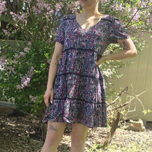 Floral Bo-Ho Mini Dress